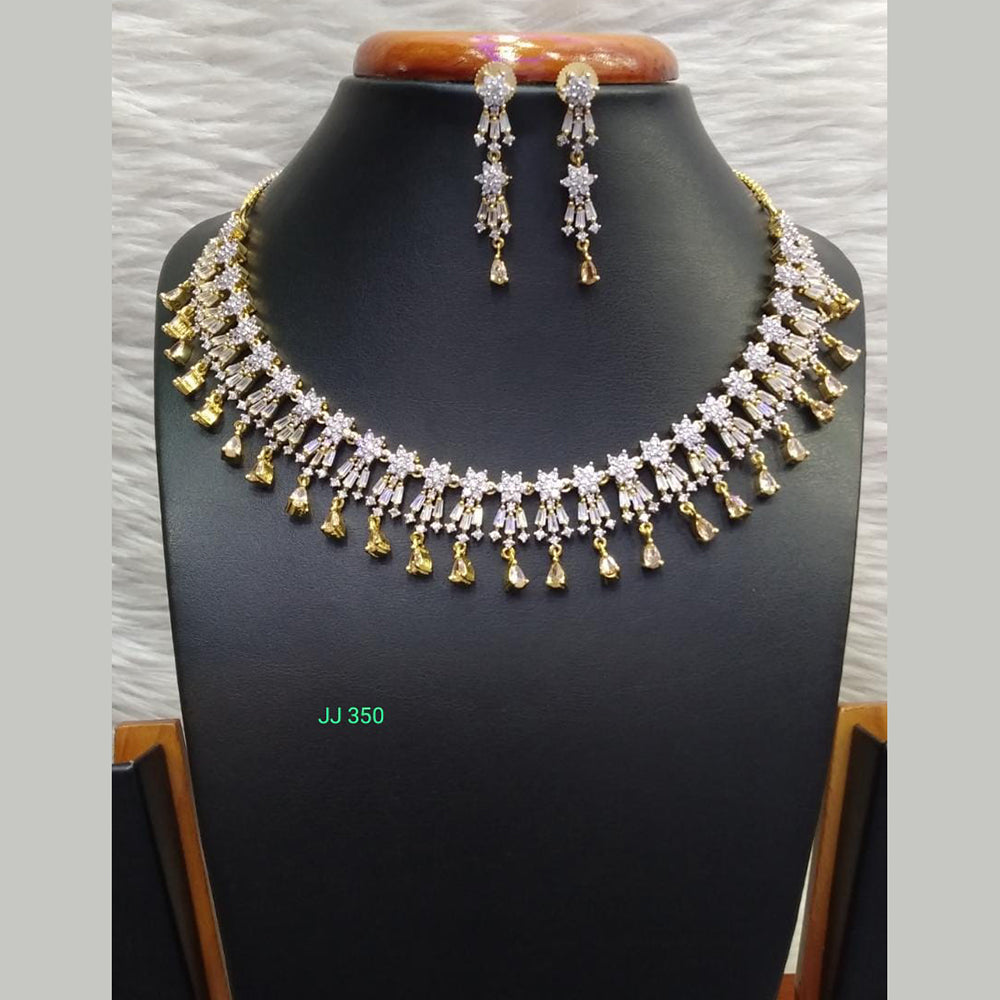 Jain Jewellers American Diamond Necklace Set