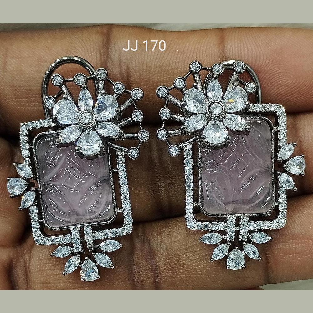 Jain Jewellers Ad Stone Dangler Earrings - 11061792