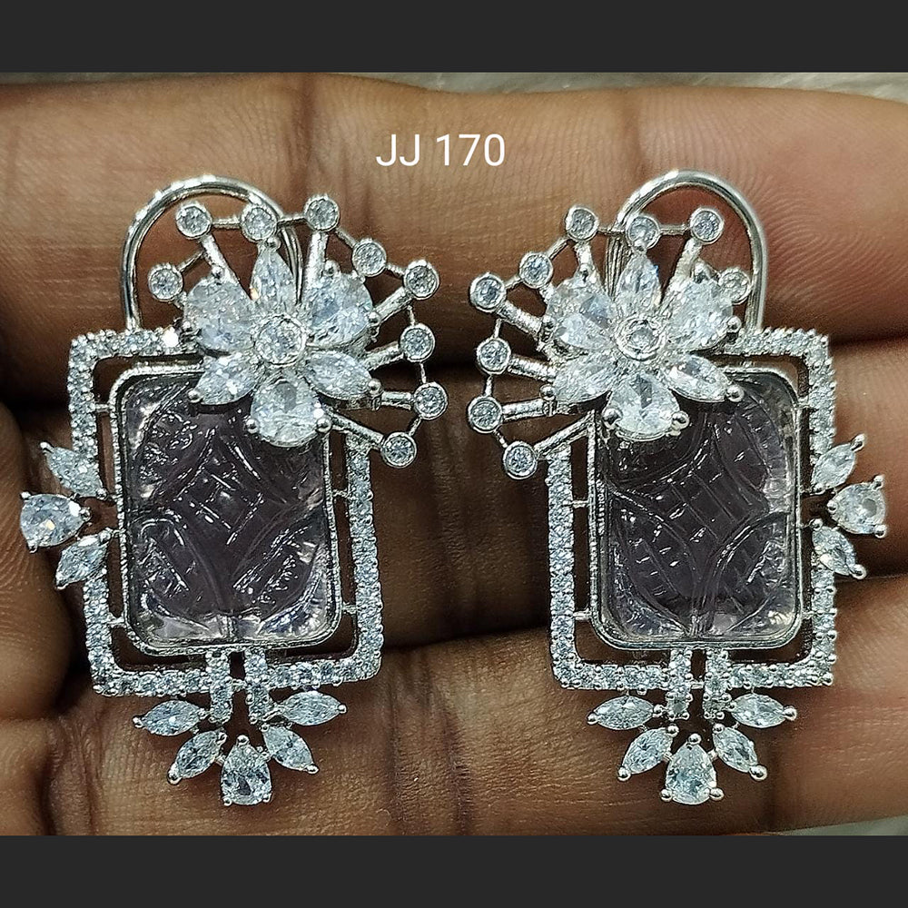 Jain Jewellers Ad Stone Dangler Earrings - 11061793