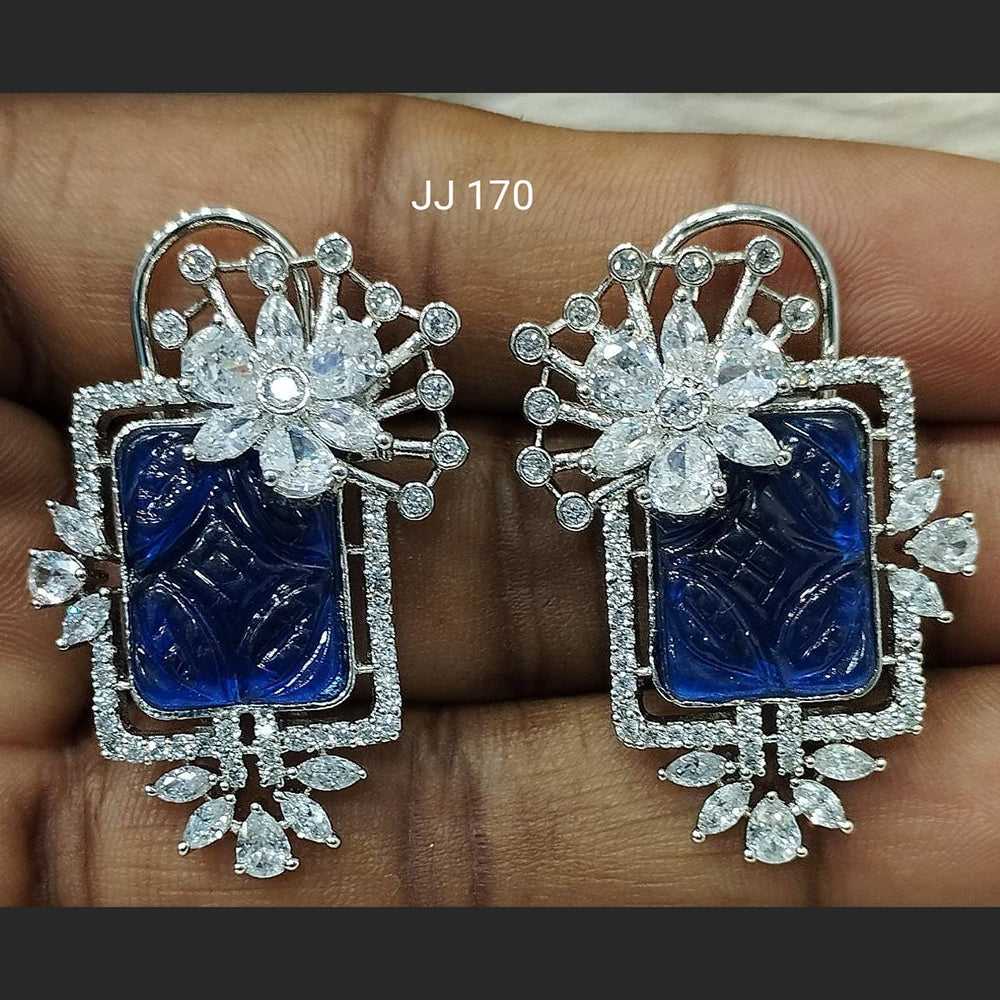 Jain Jewellers Ad Stone Dangler Earrings - 11061793