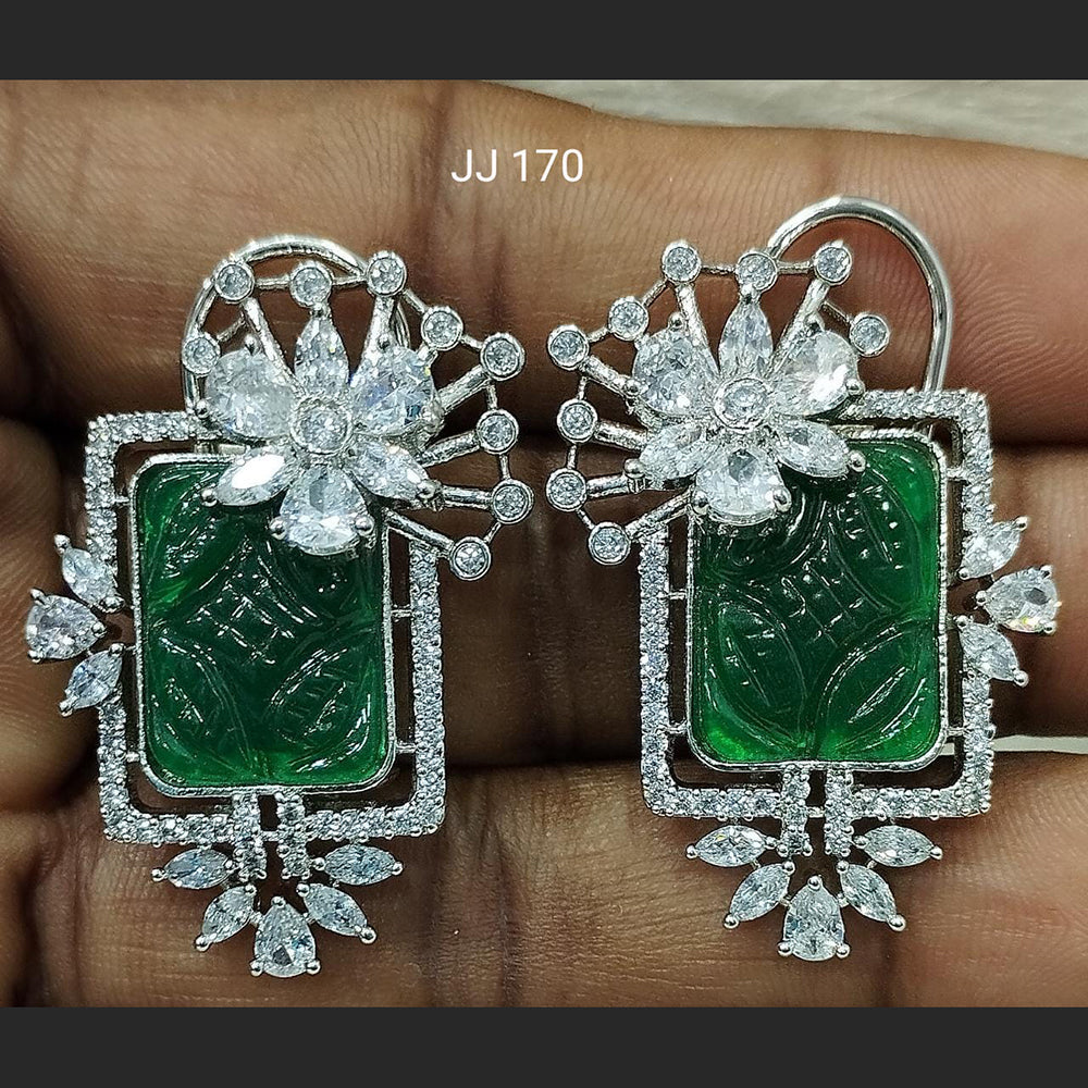 Jain Jewellers Ad Stone Dangler Earrings - 11061793
