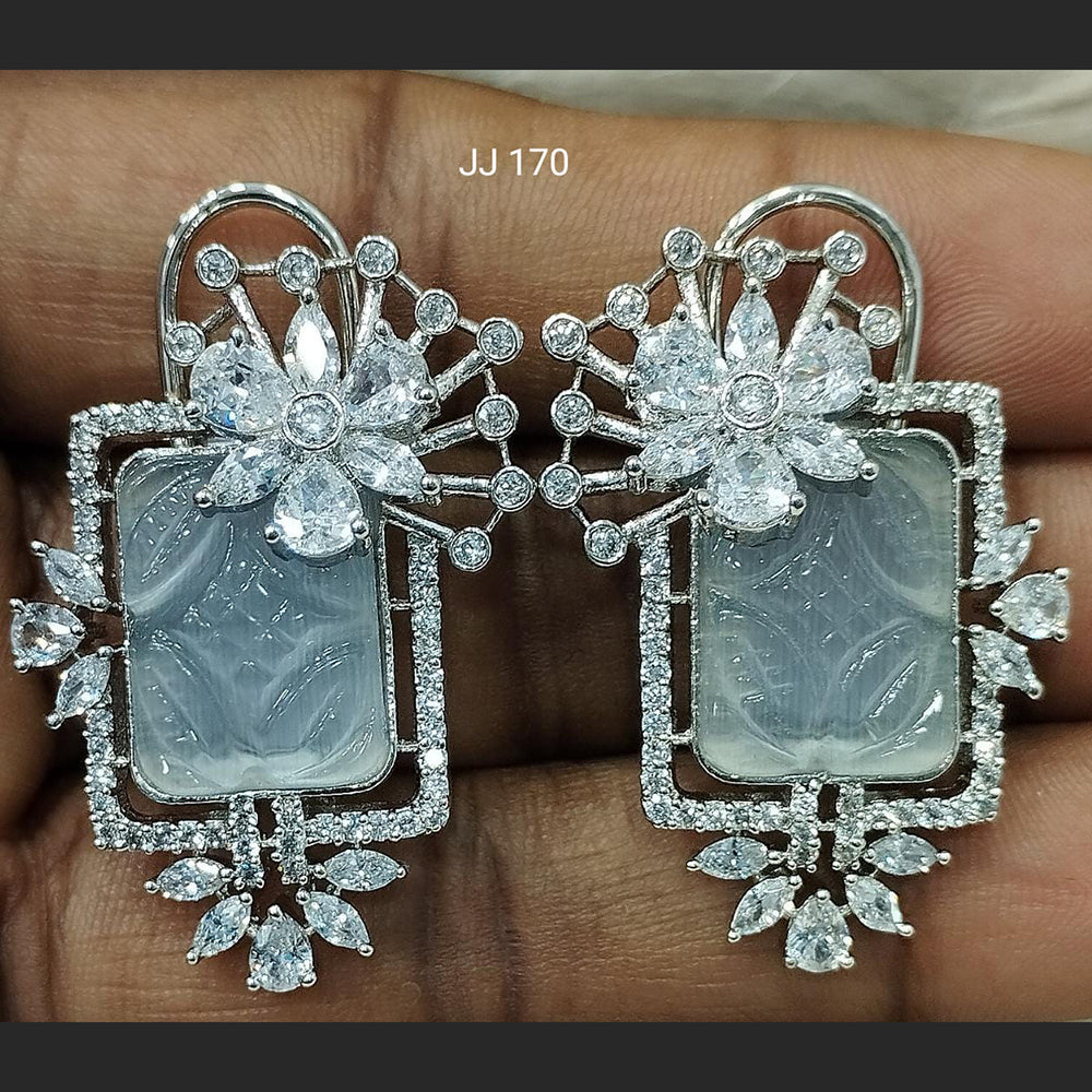 Jain Jewellers Ad Stone Dangler Earrings - 11061793