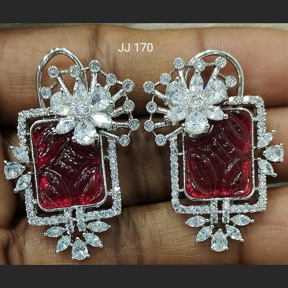 Jain Jewellers Ad Stone Dangler Earrings - 11061793