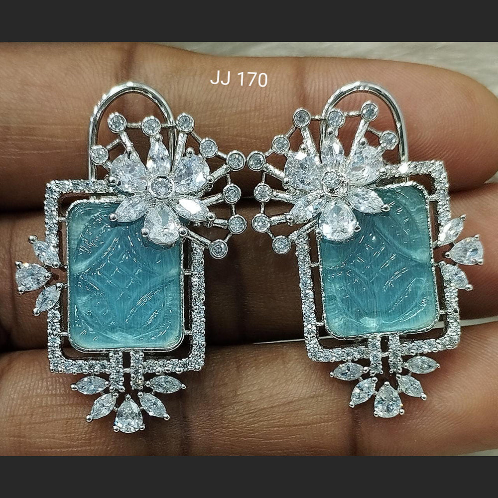 Jain Jewellers Ad Stone Dangler Earrings - 11061793