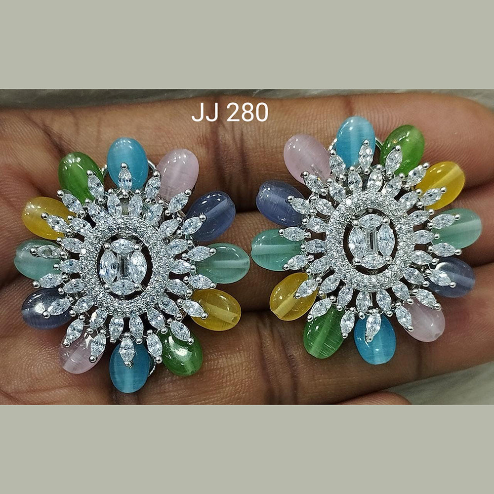 Jain Jewellers Ad Stone Stud Earrings - 11061794