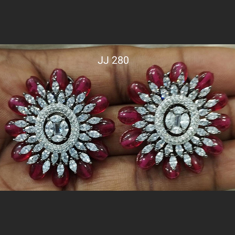 Jain Jewellers Ad Stone Stud Earrings - 11061795