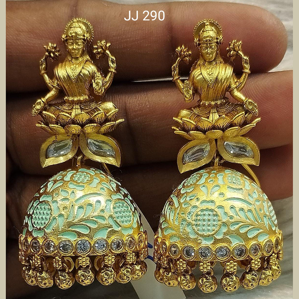 Jain Jewellers Kundan Stone Jhumkis Earrings