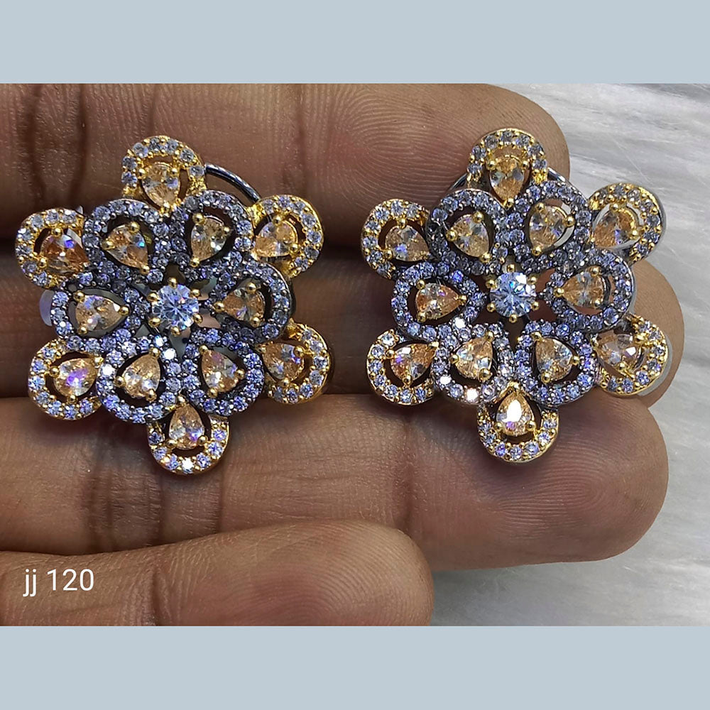 Jain Jewellers Ad Stone Stud Earrings - 11062677