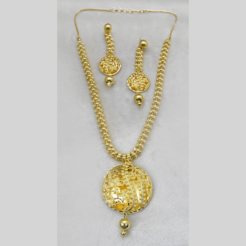 Matchit Utkrishtt Forming Gold Plated Copper Necklace Set - 1107866 - JW-1107866
