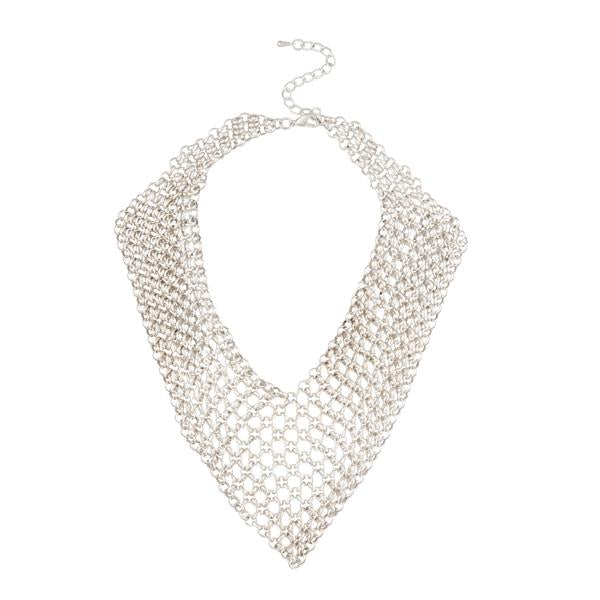 Urthn Silver Plated Statement Necklace - 1109219A