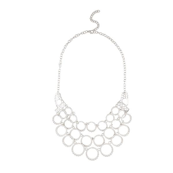 Urthn Silver Plated Statement Necklace - 1109223B