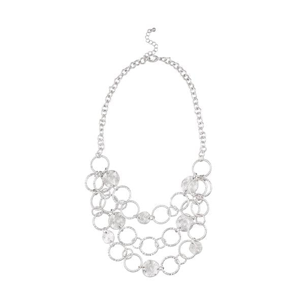 Urthn Silver Plated Statement Necklace - 1109224B