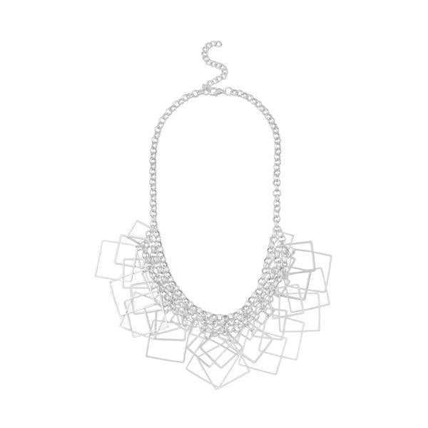 Urthn Silver Plated Statemnt Necklace - 1109226D