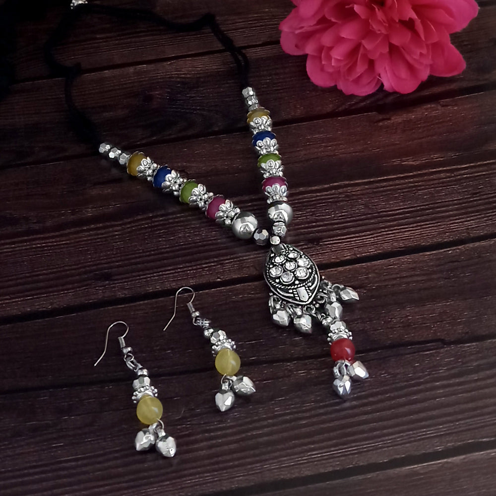 Jeweljunk Multicolour Navratri Special Necklace Set