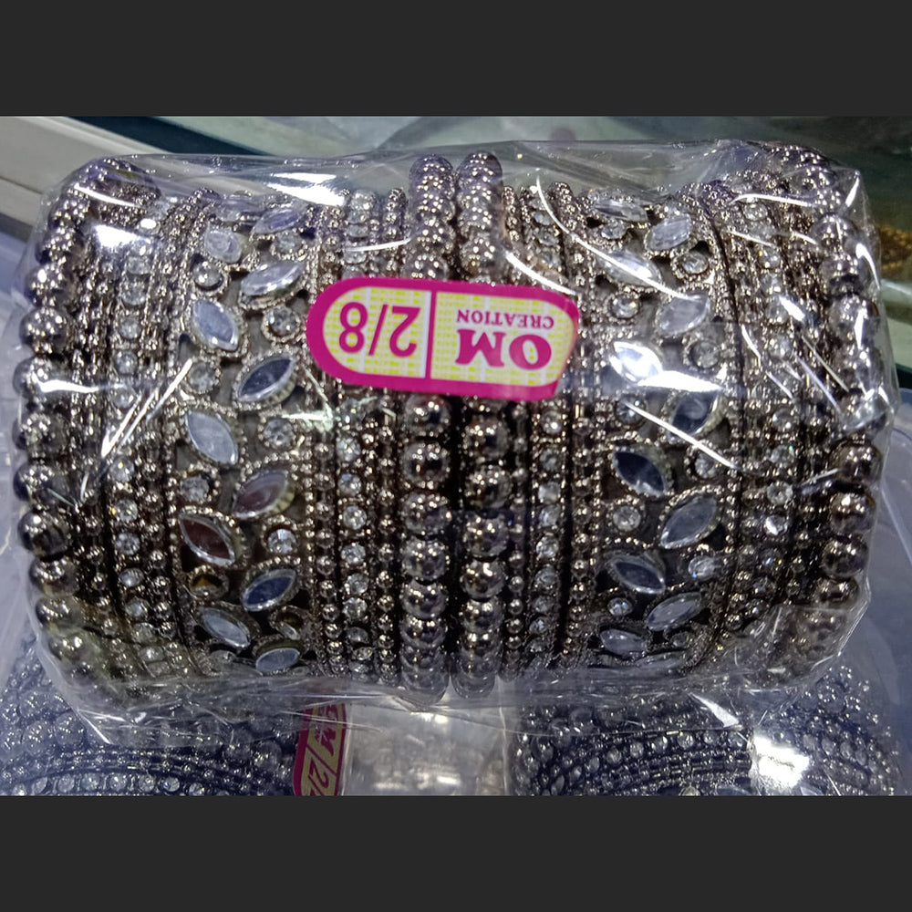 SNERA Silver Plated Mirror Bangle Set