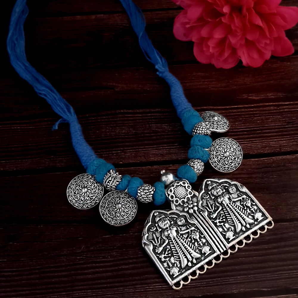 Jeweljunk Navratri Special Oxidised Necklace