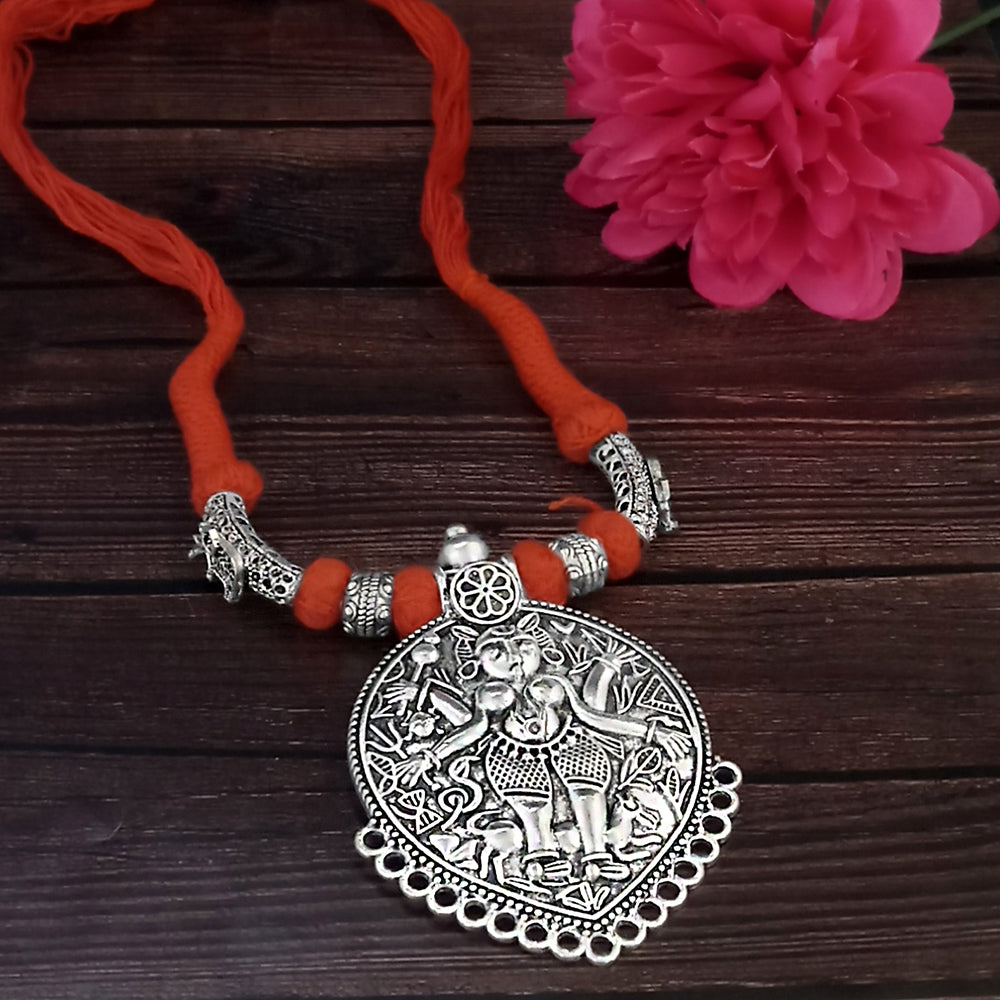 Jeweljunk Navratri Special Oxidised Plated Necklace