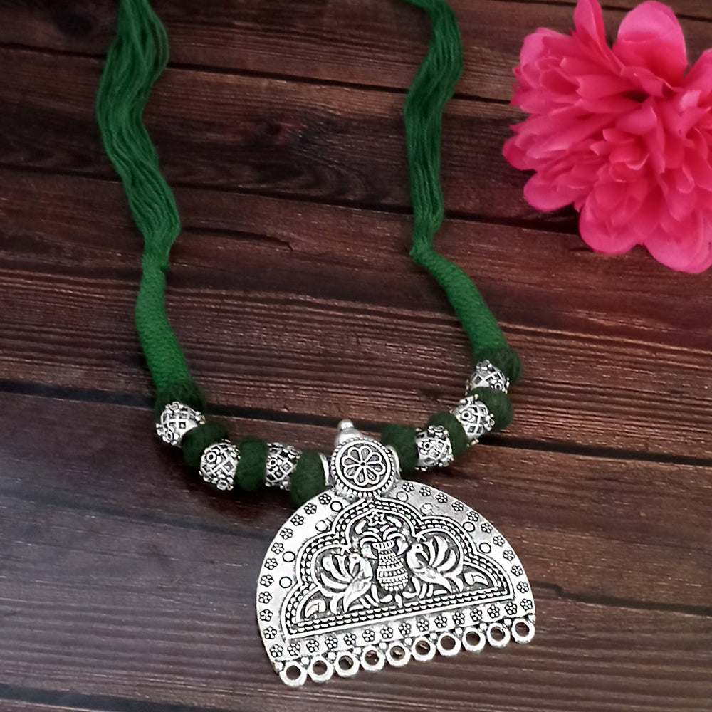 Jeweljunk Navratri Special Oxidised Plated Necklace