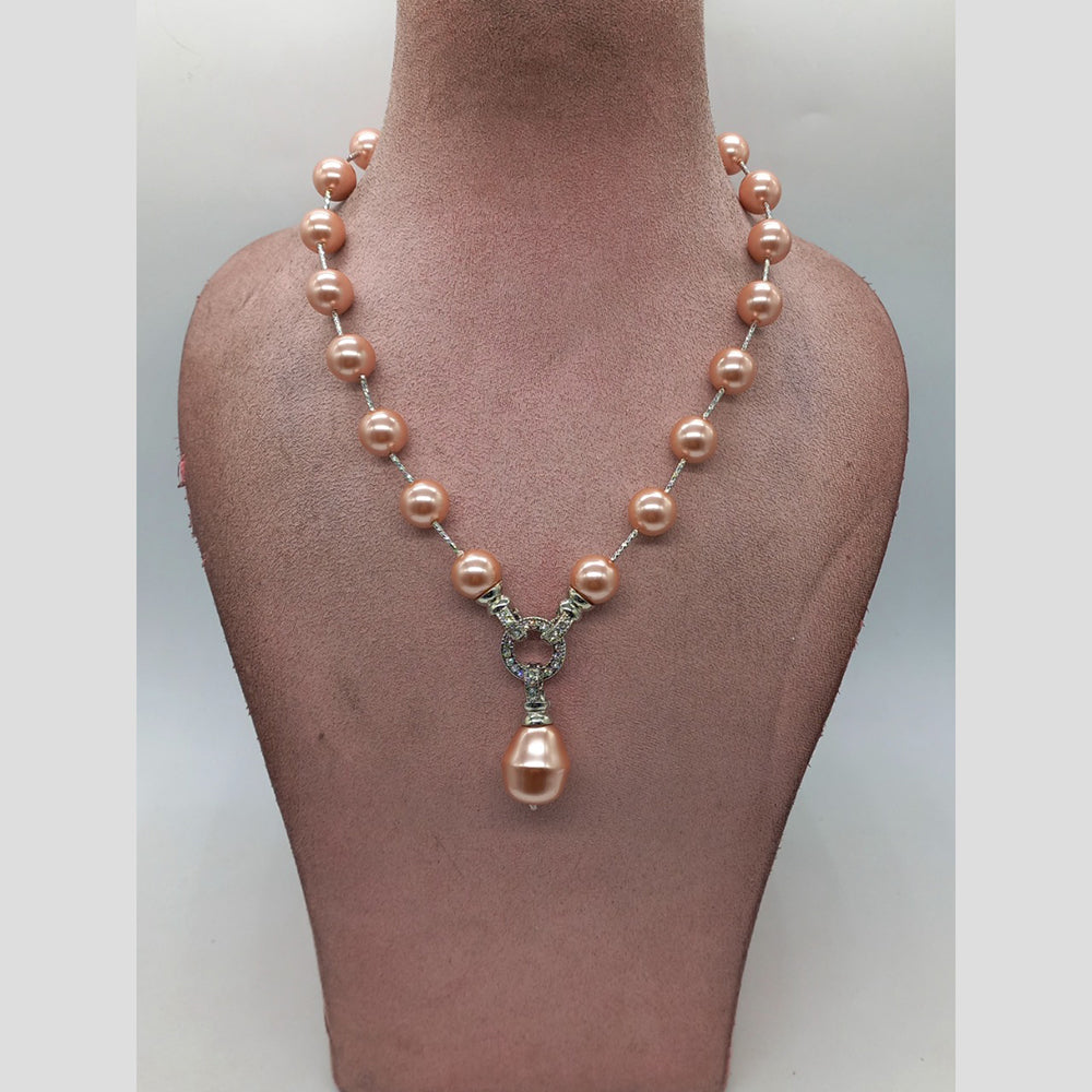 MG Beads Shallpearl Ghanti Pandent Necklace