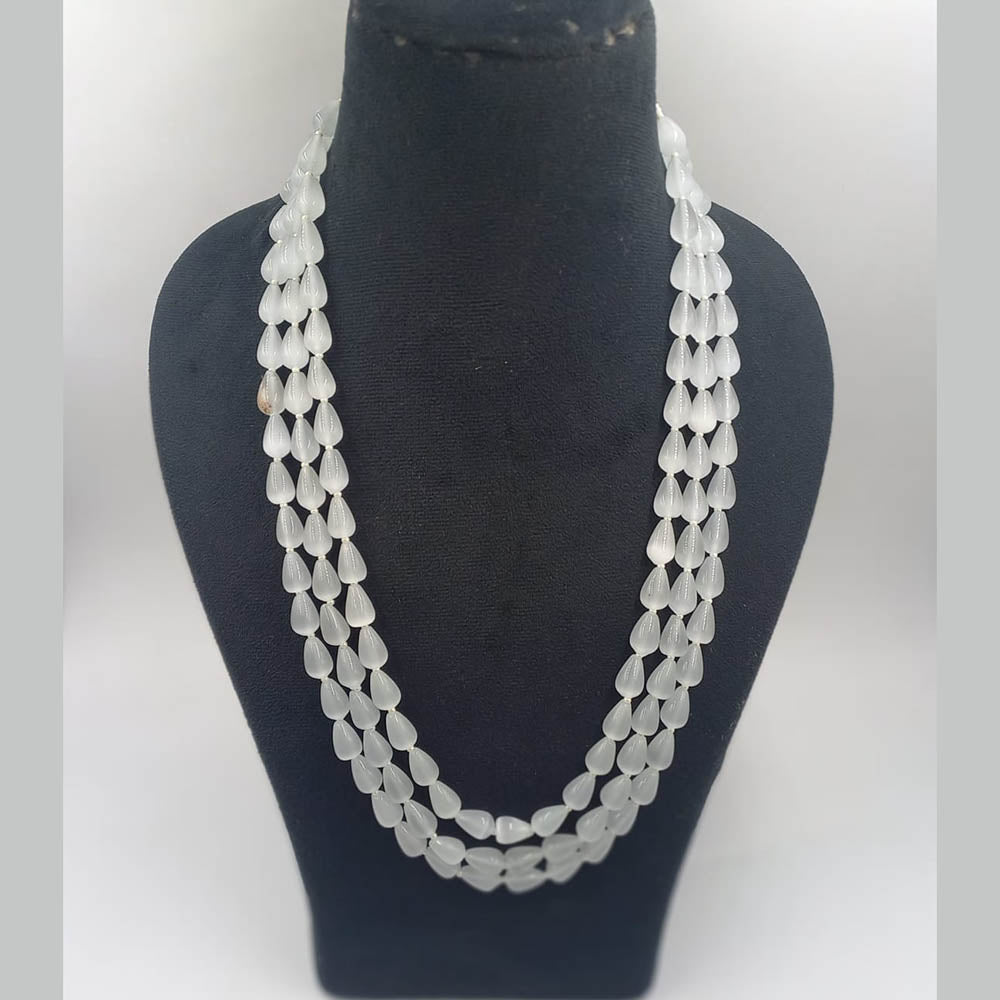 Beads Three Line Necklace