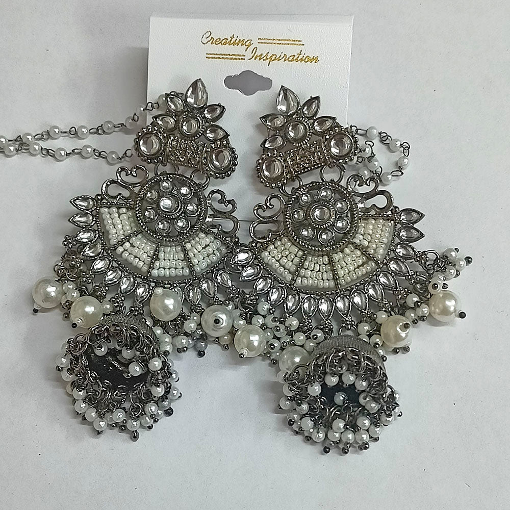 Bhavi Jewels Oxidized Plated Dangler Earrings