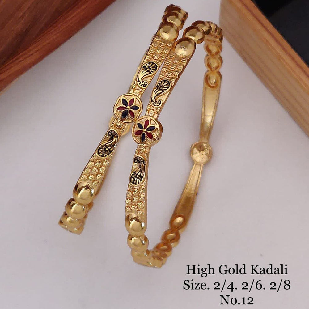 FS Collection Gold Plated Bangles Set - 11411170GL