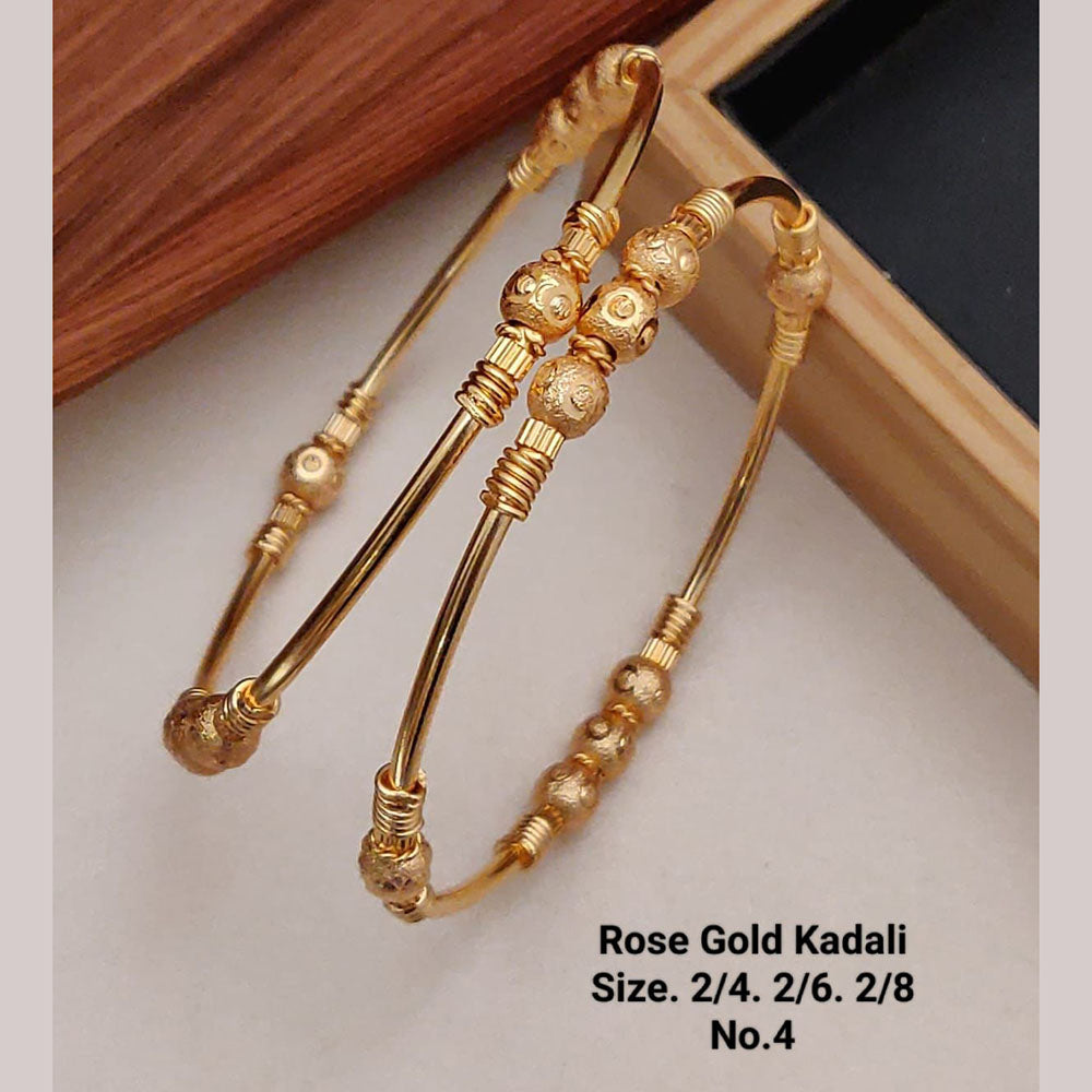 FS Collection Gold Plated Bangles Set - 11411172GL