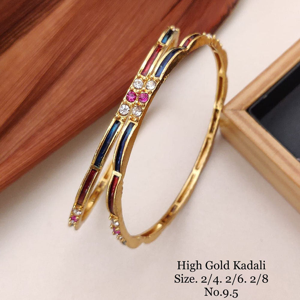 FS Collection Gold Plated Bangles Set - 11411181GL