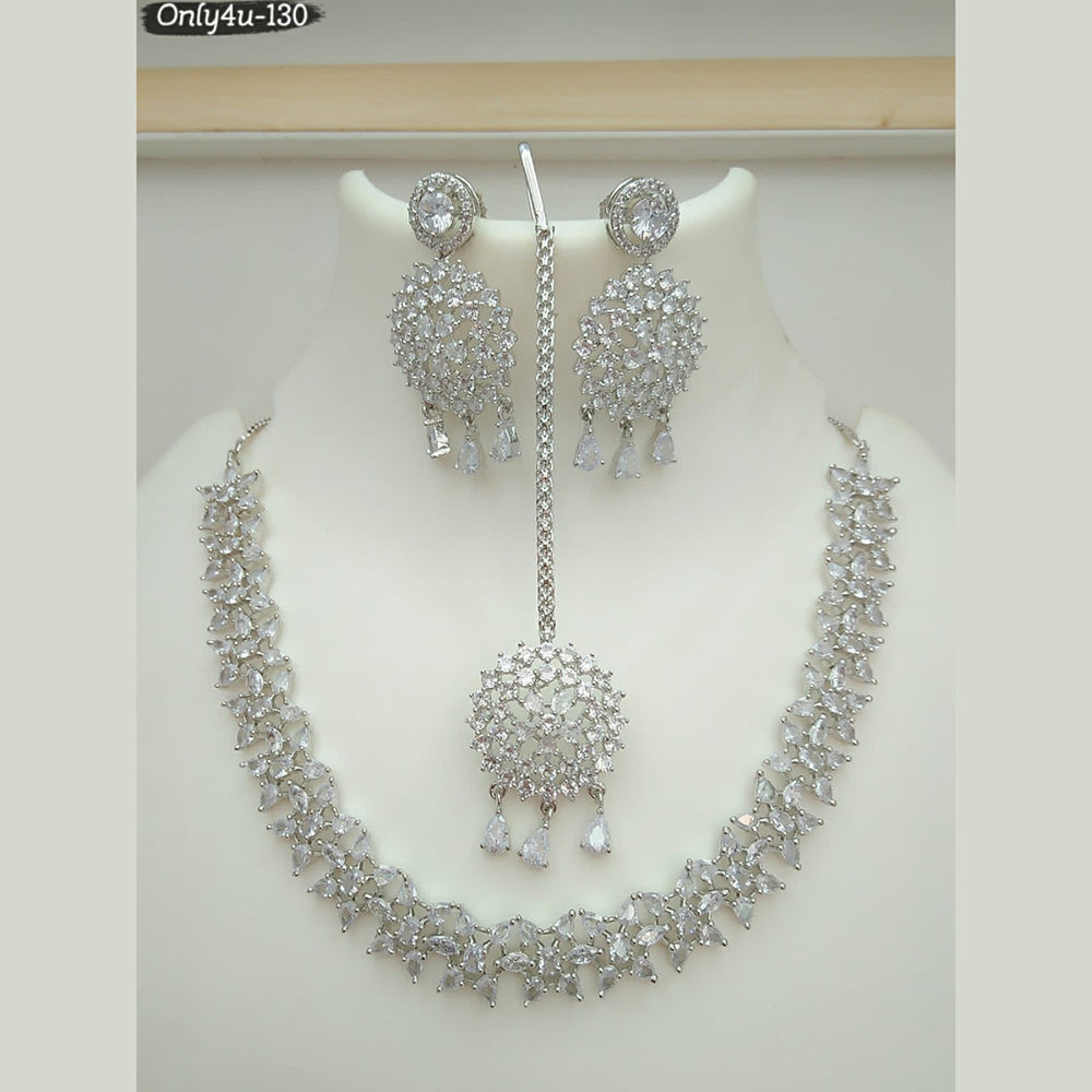 FS Collection Ad Stone Choker Necklace Set