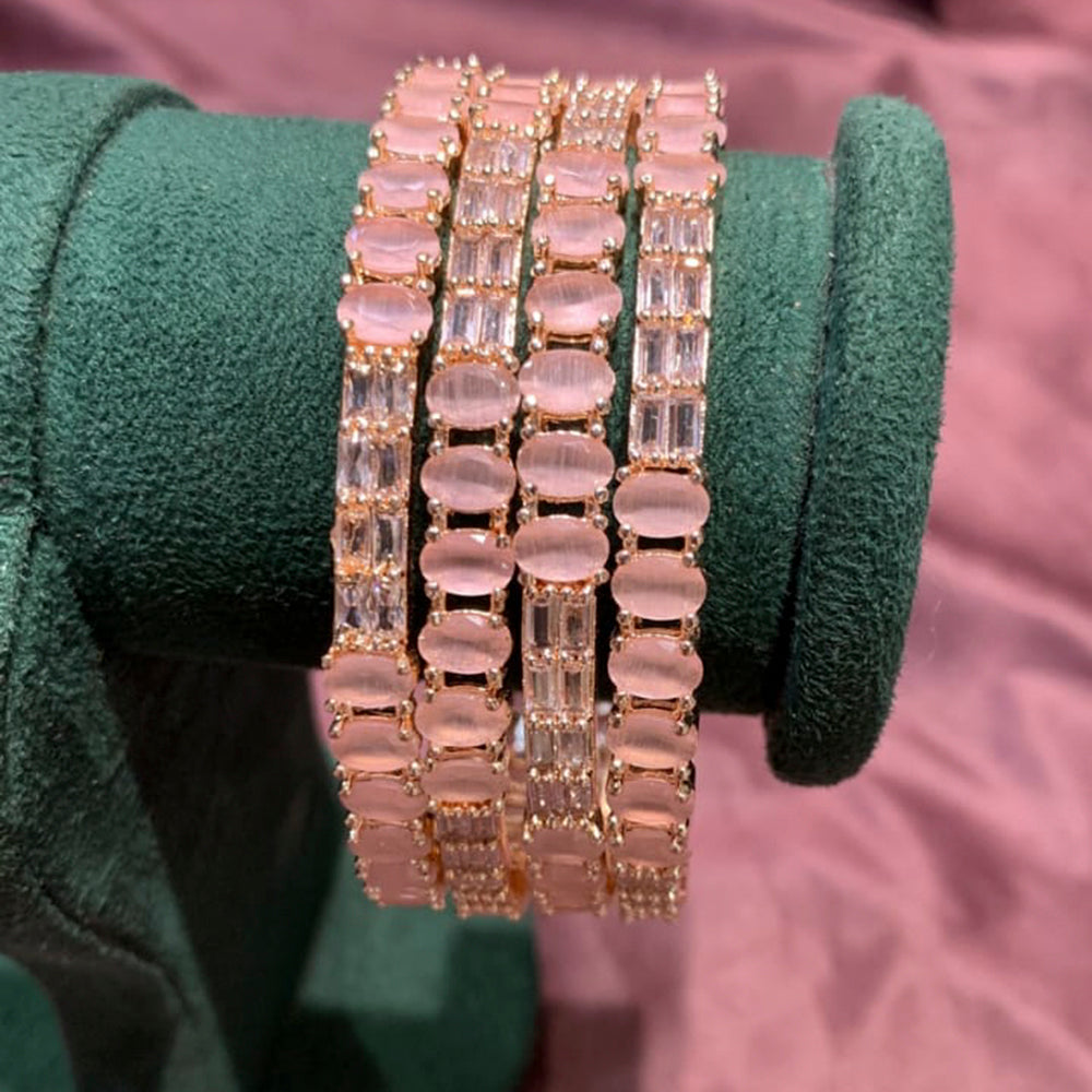FS Collection AD Stone Bangles Set