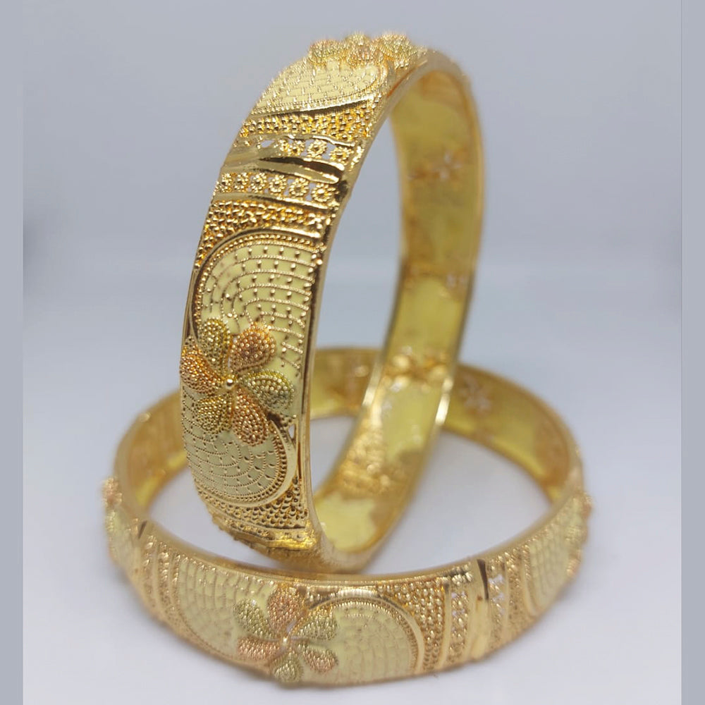 FS Collection Gold Plated Bangles Set