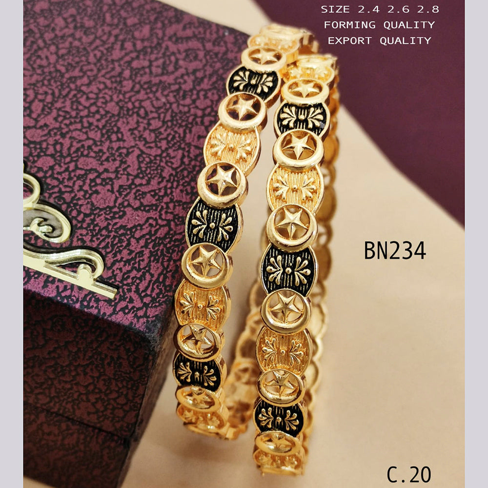 FS Collection Gold Plated Bangles