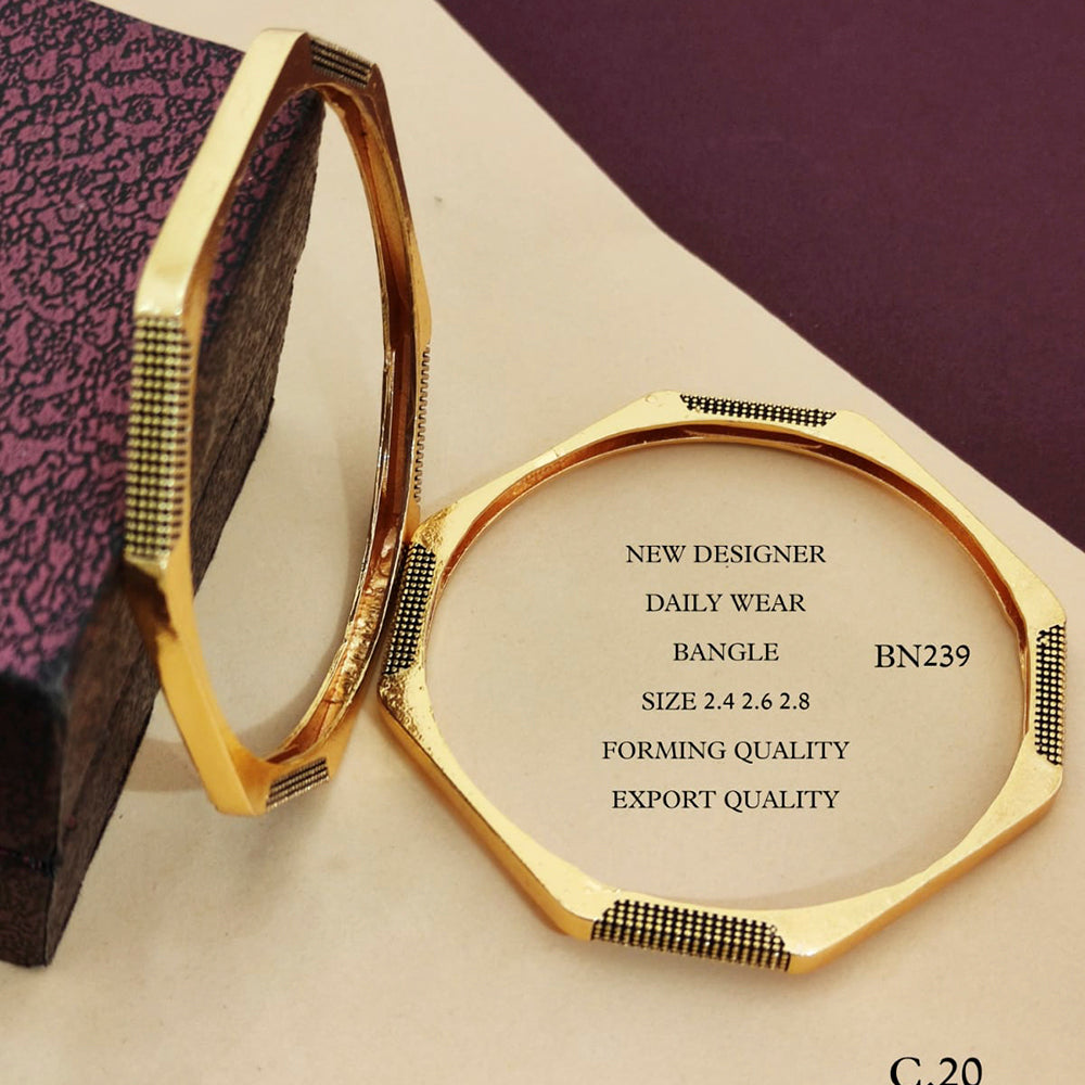 FS Collection Gold Plated Bangles