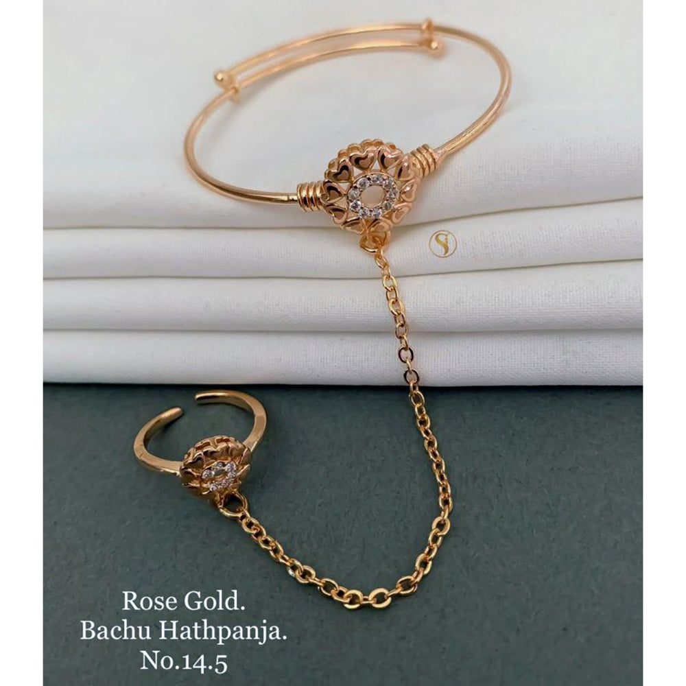 FS Colletion Rose Gold Plated Hand Harness