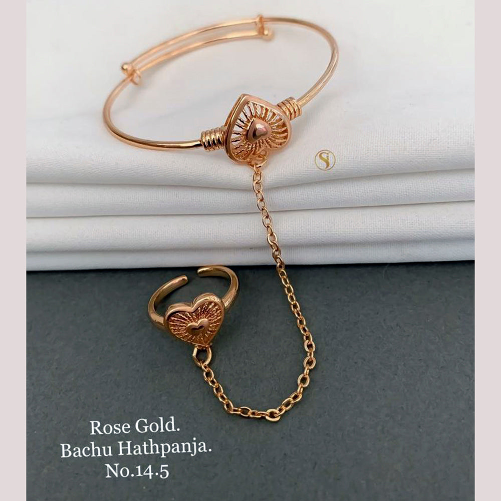 FS Colletion Rose Gold Plated Hand Harness