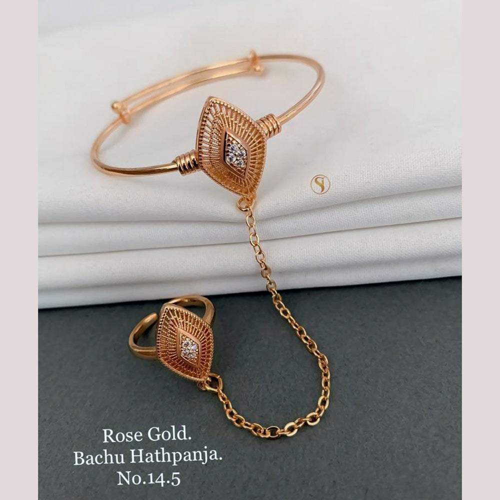 FS Colletion Rose Gold Plated Hand Harness