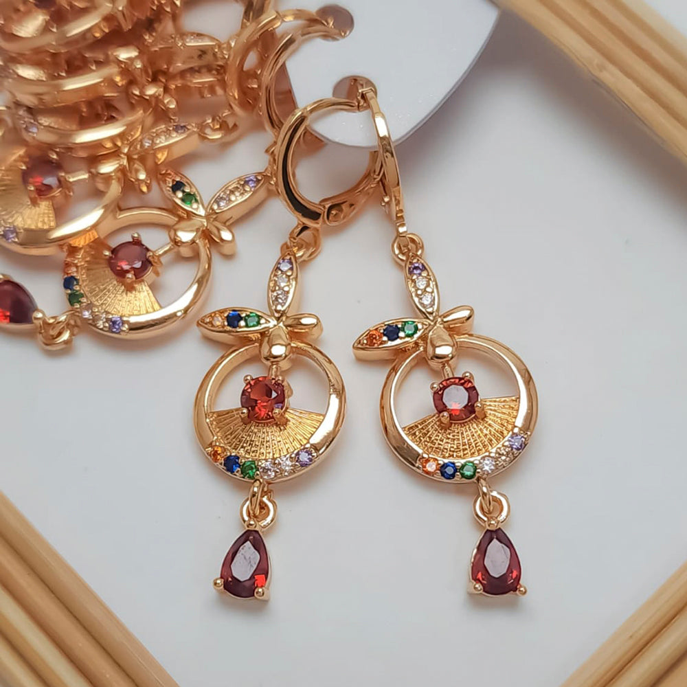 FS Collection Crystal Stone Dangler Earrings