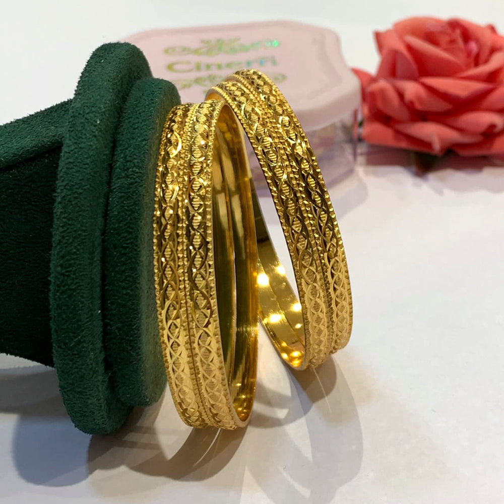 FS Collection Gold Plated Bangles