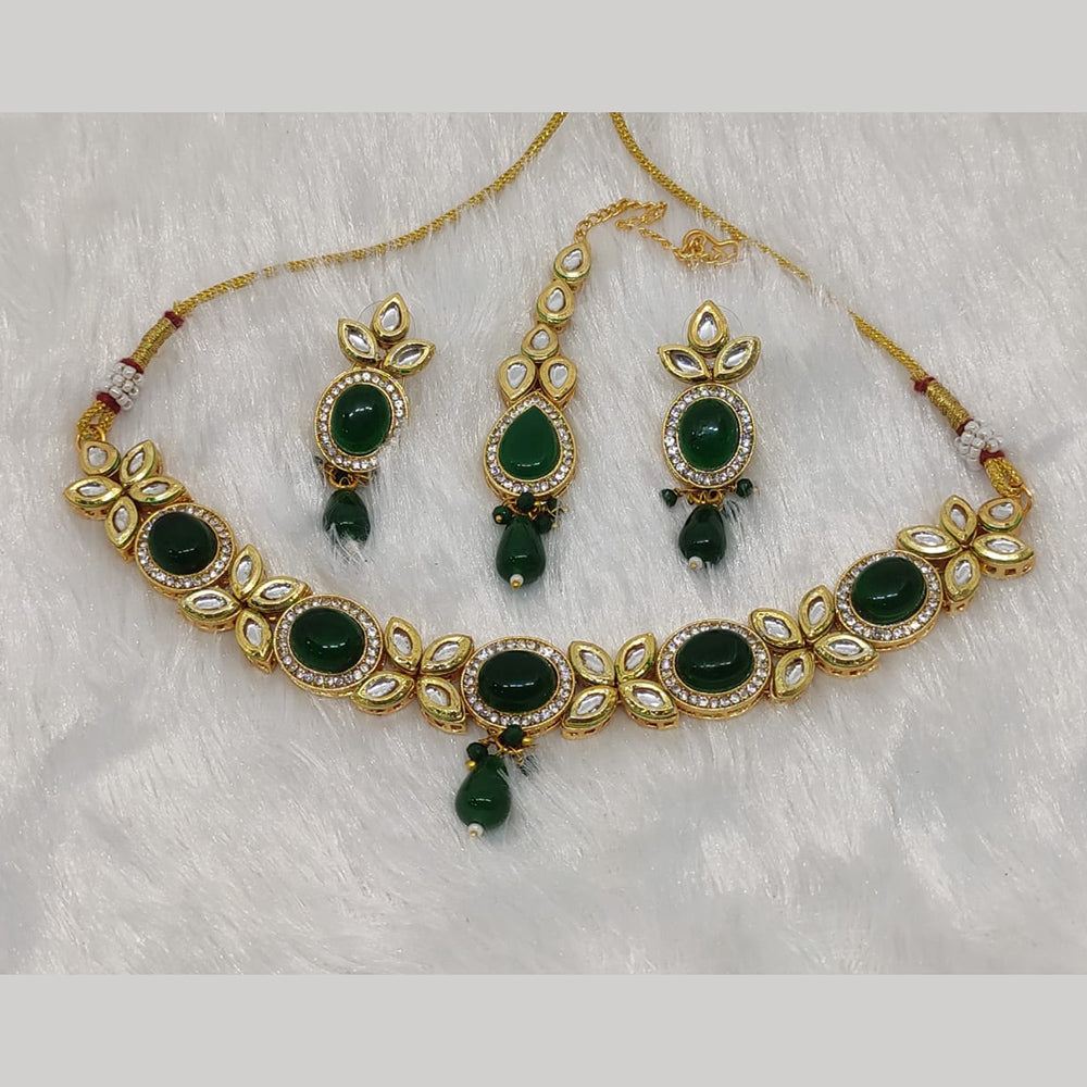 FS Collection Kundan Stone Choker Necklace Set