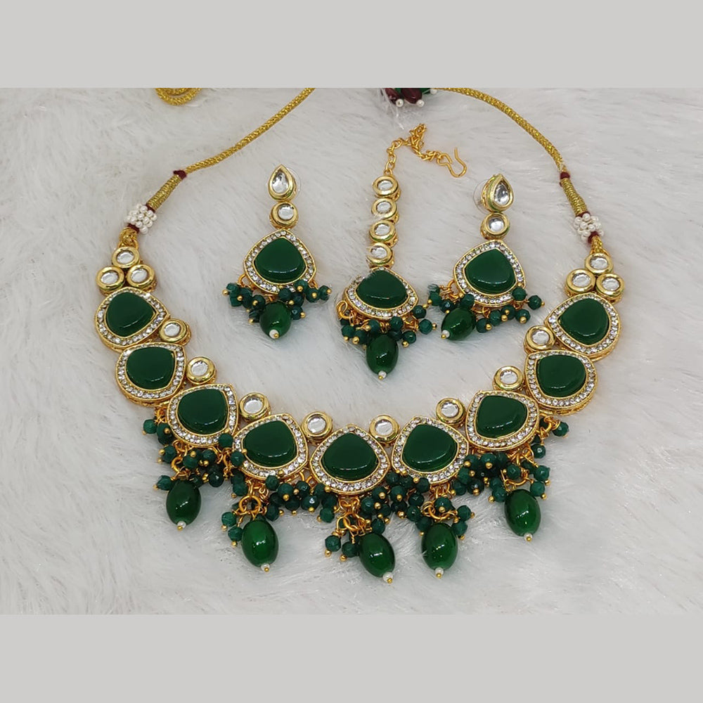 FS Collection Kundan Stone Choker Necklace Set