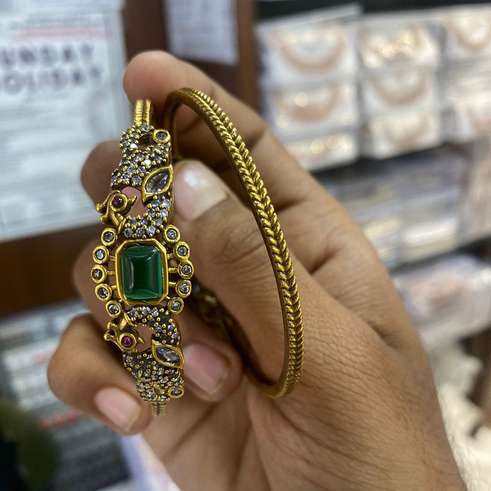 FS Collection Gold Plated Bangles Set