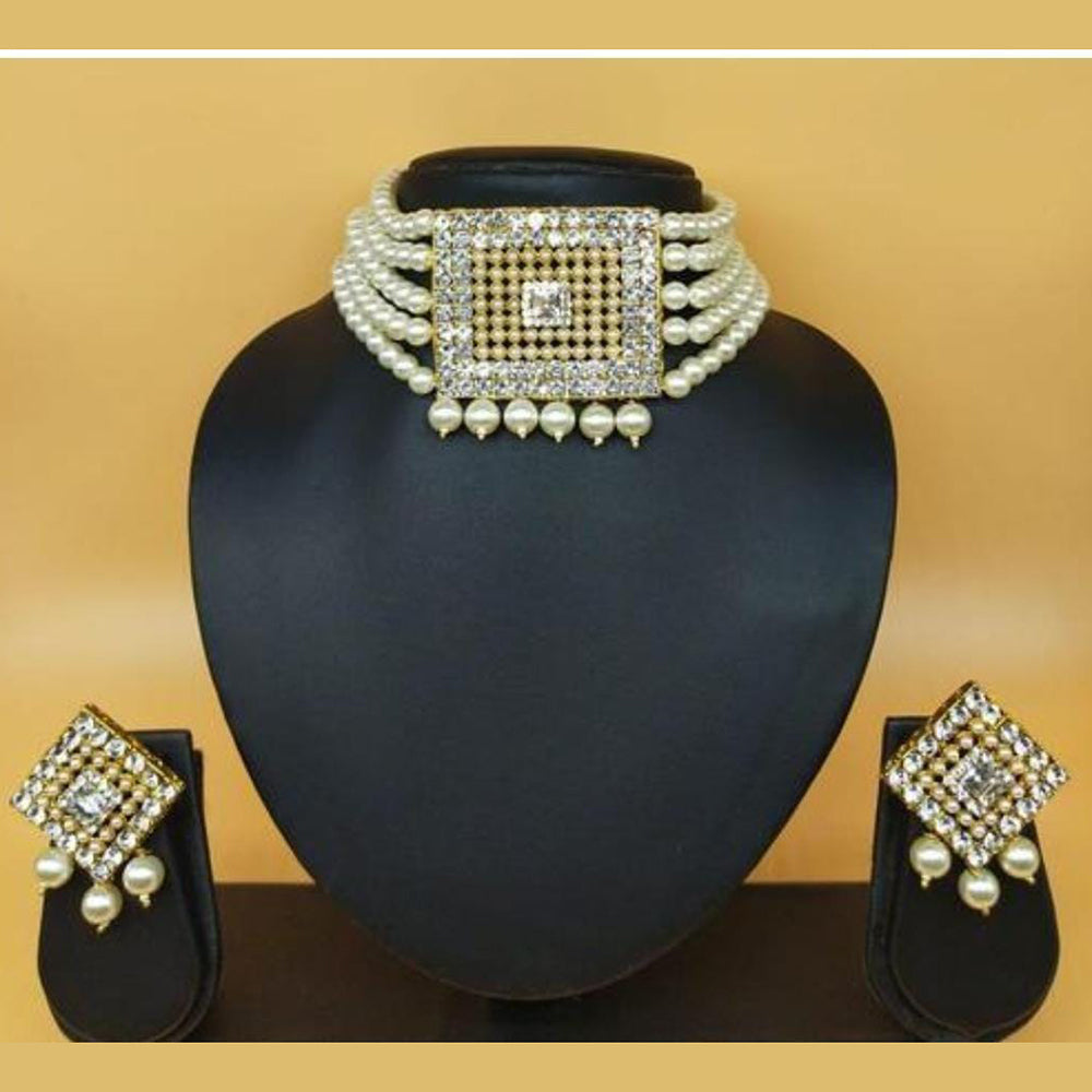 FS Collection Pearls Choker Necklace Set