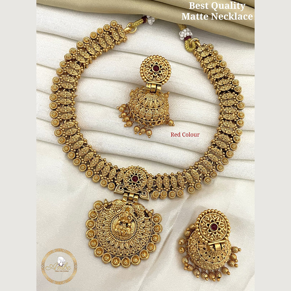 FS Collection Matte Finish Temple Necklace Set