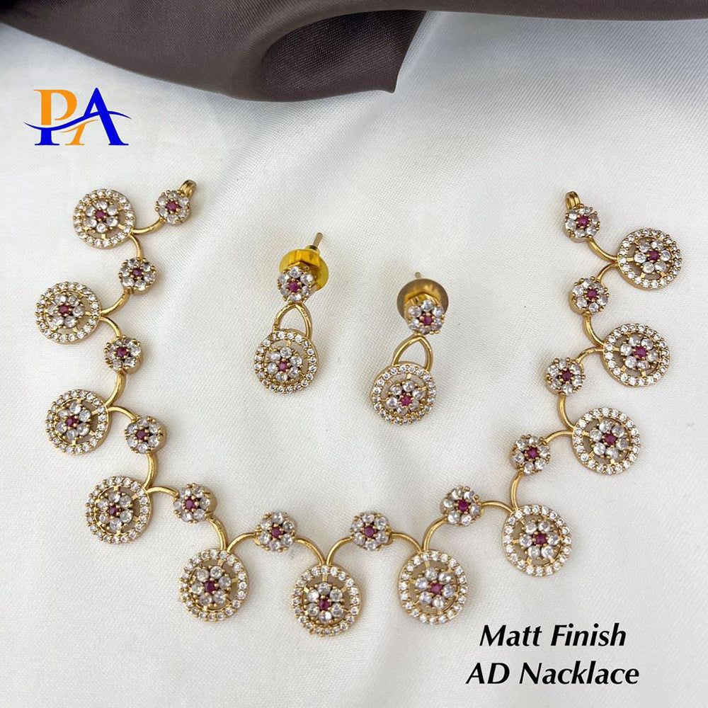 FS Collection Matte Finish AD Necklace Set