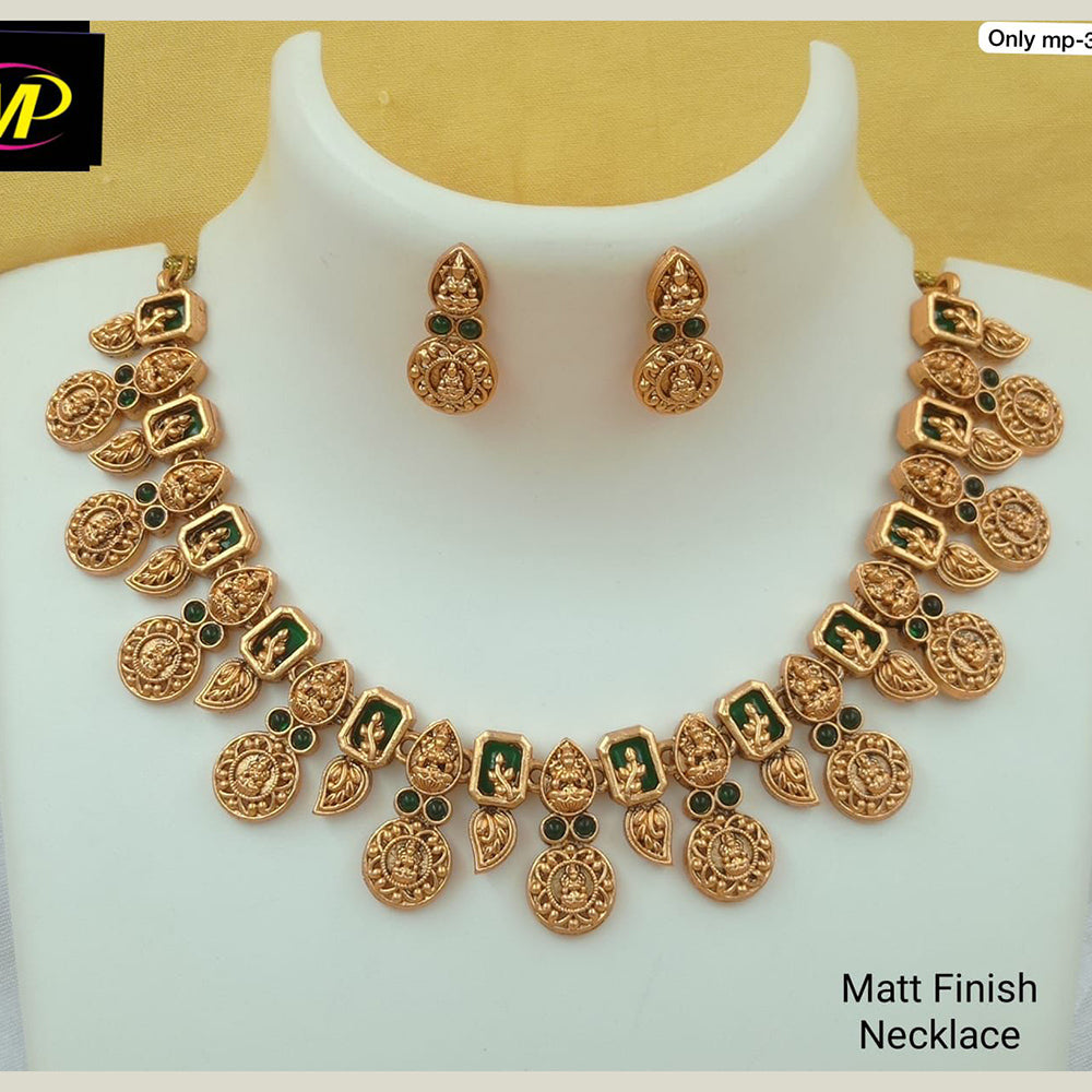 FS Collection Matte Finish Temple Necklace Set