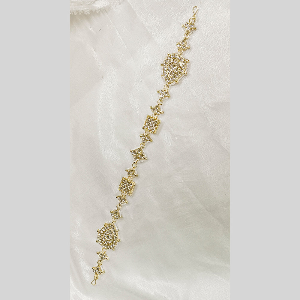 Darshana Jewels Gold Plated Kundan Stone Sheeshphool