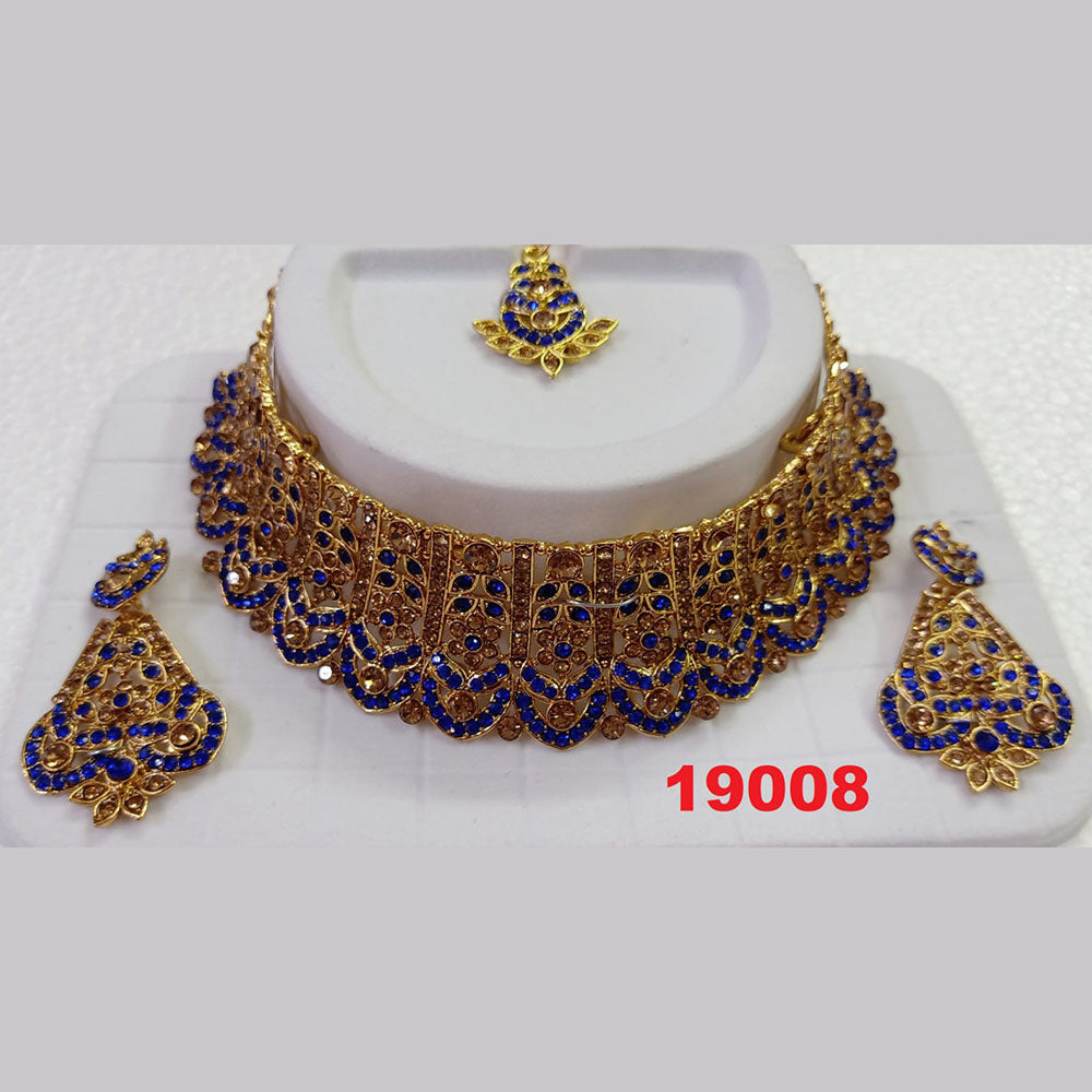 Crescent Creation Austrian Stone Necklace Set - 11471014