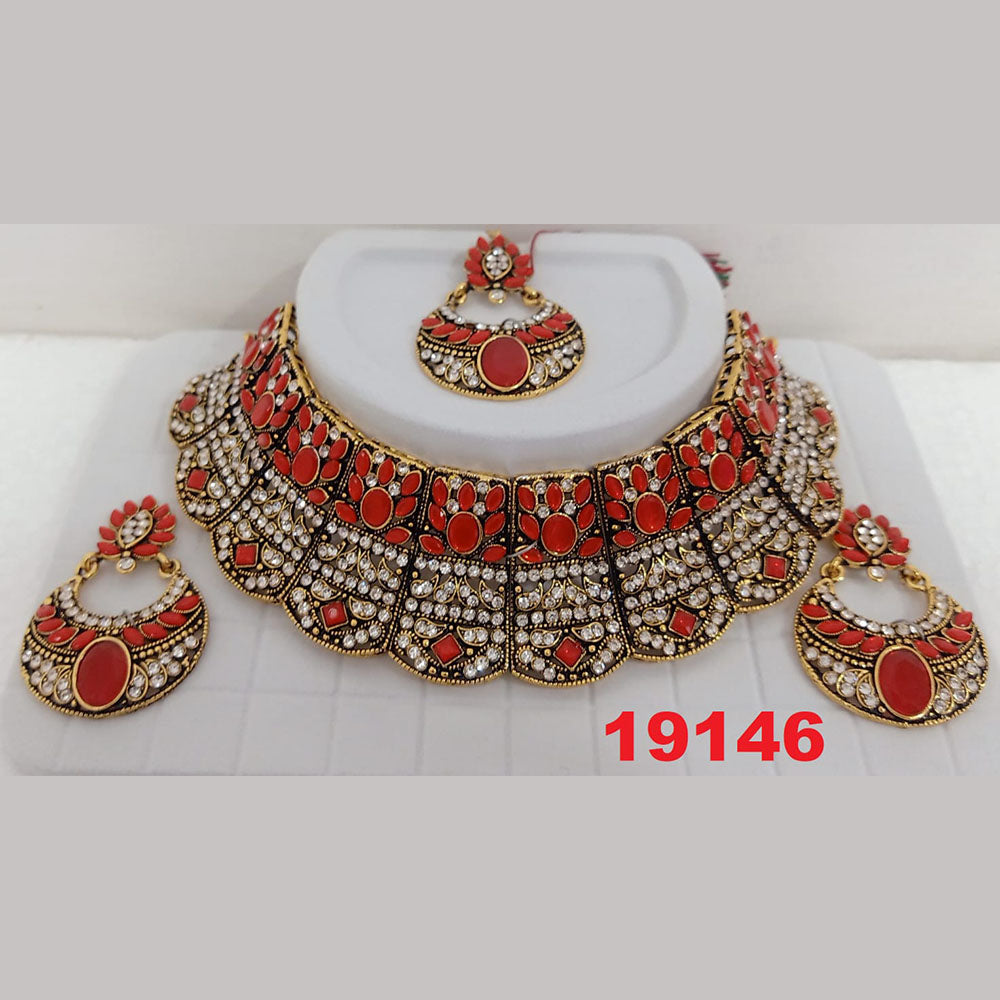 Crescent Creation Austrian Stone Necklace Set - 11471043