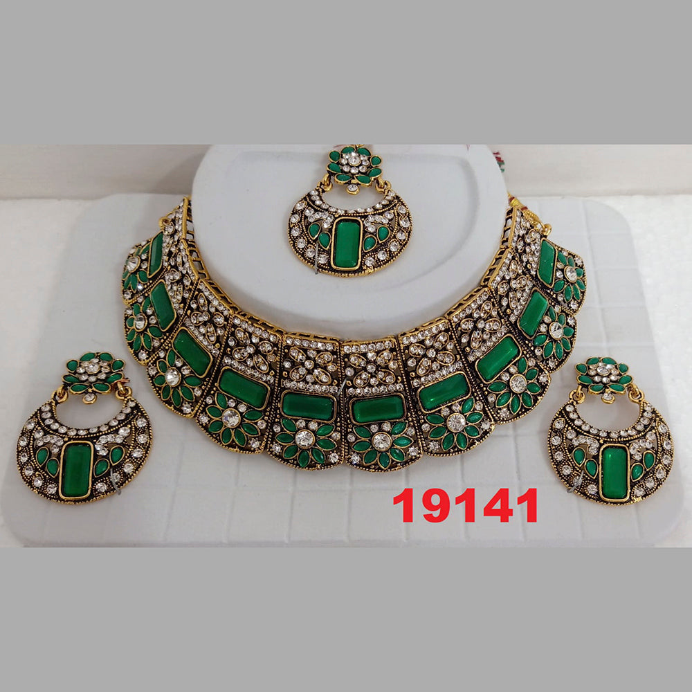 Crescent Creation Austrian Stone Necklace Set