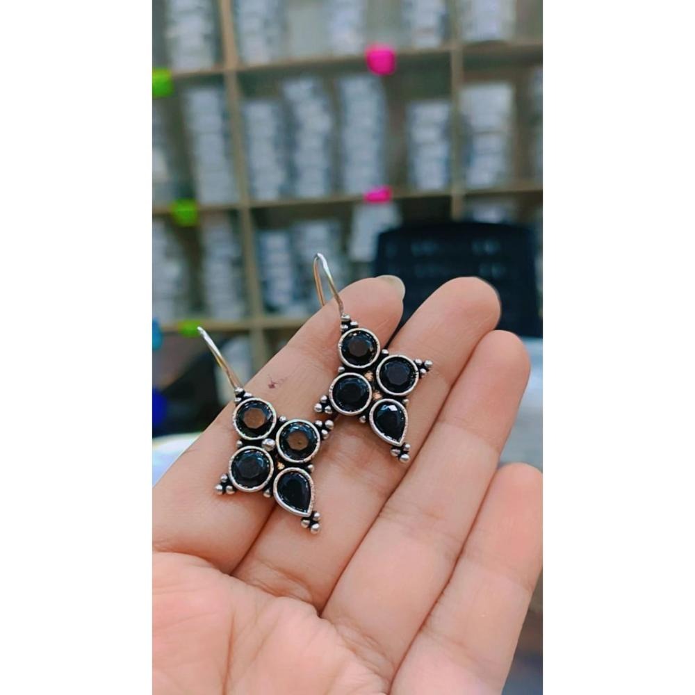 Akruti Collection Oxidised Plated Dangler Earrings